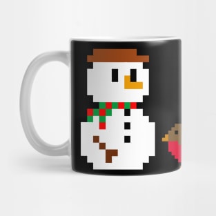 8 Bit Snowman Mug